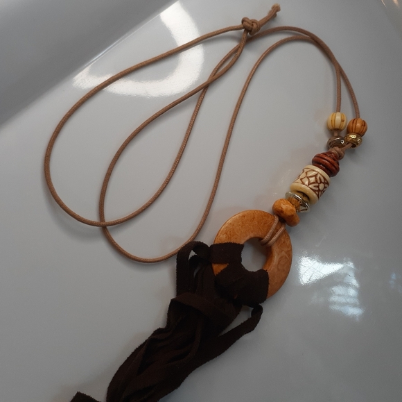 Boho Bead Necklace Long - Picture 6 of 15